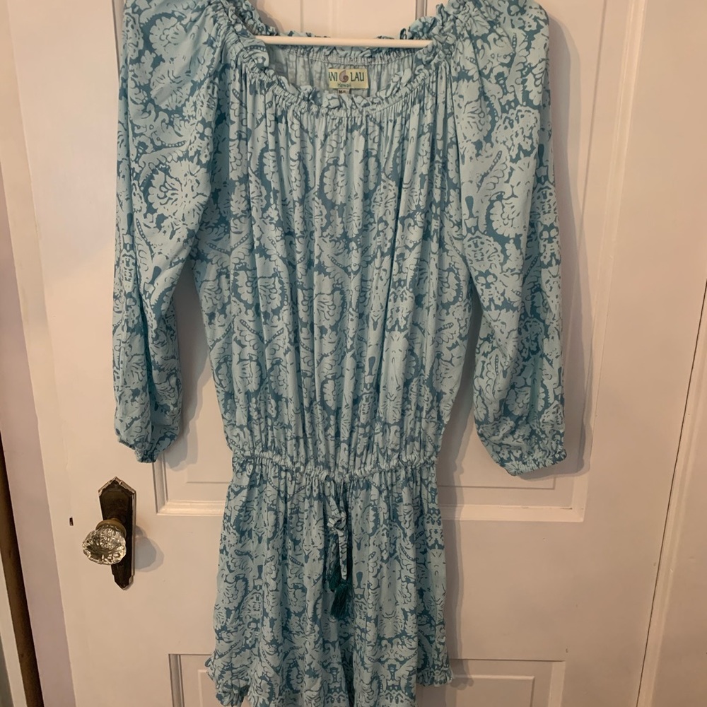 Beautiful two shades of blue romper